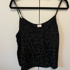 Babaton Black leopard camisole size M